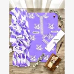 Agha Noor Embroided Cotton 3pc - Image 2