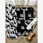 Agha Noor Embroided Cotton 3pc - Image 2
