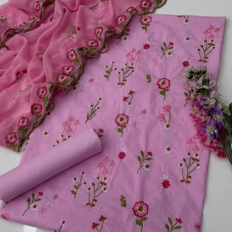 Bareeze Embroided Cotton 3 PC 03 Bareeze Embroided Cotton 3 PC - Image 1