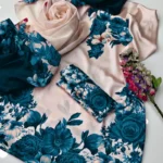 Digital Printed Floral Silk  3pc