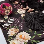 Digital Printed Floral Silk  3pc