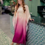 Digital Tie Die Printed Silk  3pc
