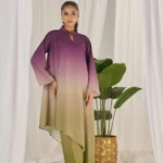 Digital Tie Die Printed Silk  3pc