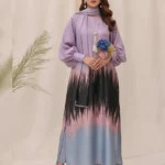 Digital Tie Die Printed Silk  3pc