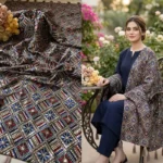 Signature Embroidery Khaddar shawl