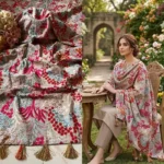 Signature Embroidery Khaddar shawl