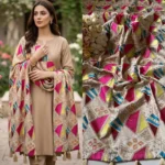 Signature Embroidery Khaddar shawl