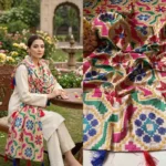Signature Embroidery Khaddar shawl