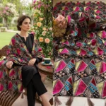 Signature Embroidery Khaddar shawl