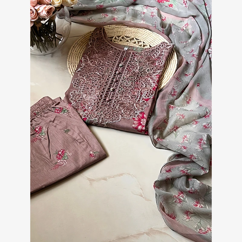 Ready to wear lawn 11 Stitched Ready-To-Wear Lawn 3pc Embroidered - Image 1