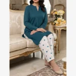 Stitched Ready-To-Wear Raw Silk 2pc
