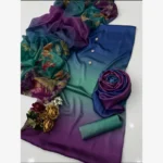 Digital Tie Die Printed Silk  3pc - Image 2