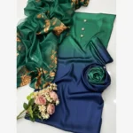 Digital Tie Die Printed Silk  3pc - Image 2