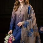 Digital Tie Die Printed Silk  3pc