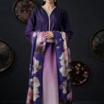 Digital Tie Die Printed Silk  3pc
