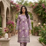Cotton 2 Pcs Women's Unstitched Printed Suit